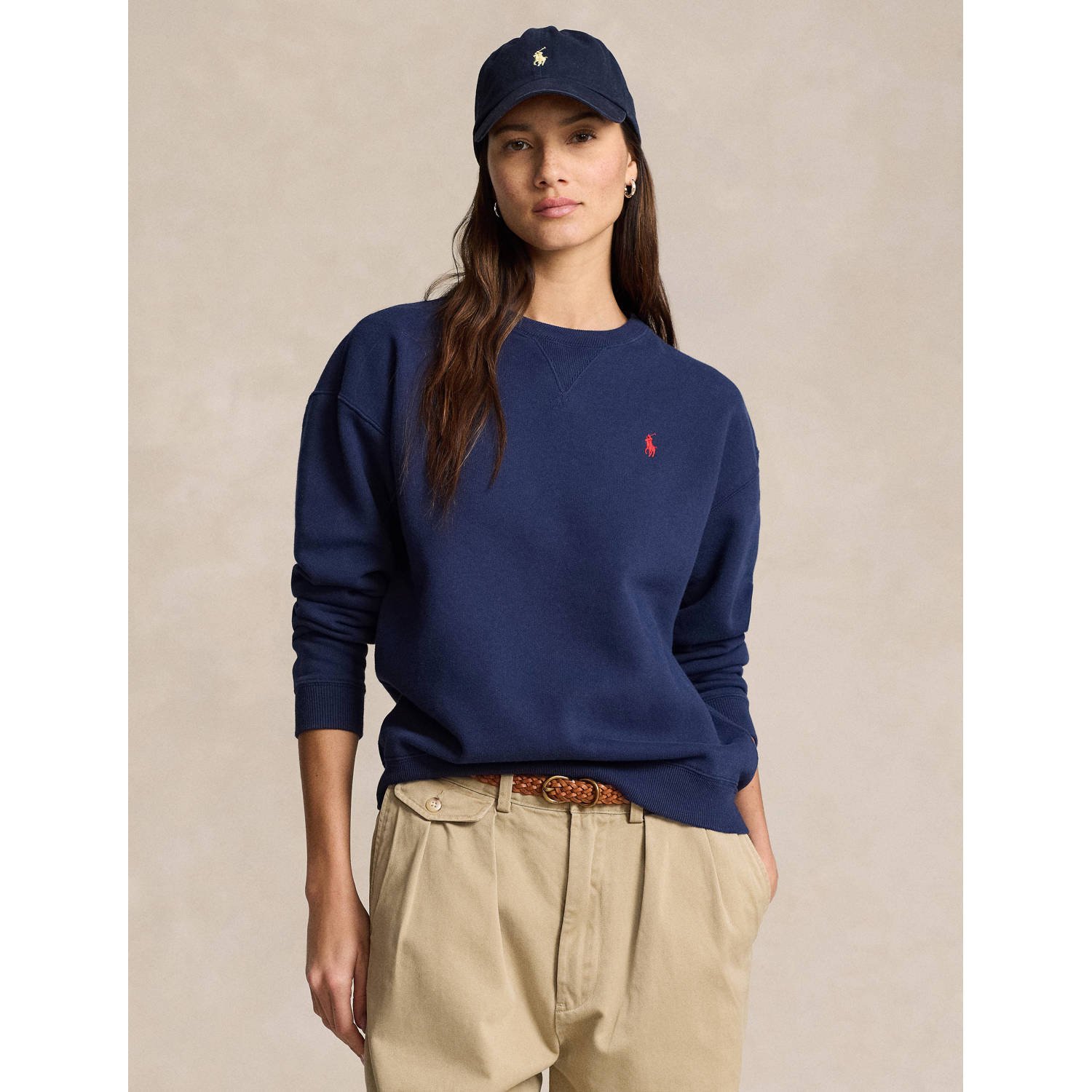 POLO Ralph Lauren trui met logo donkerblauw