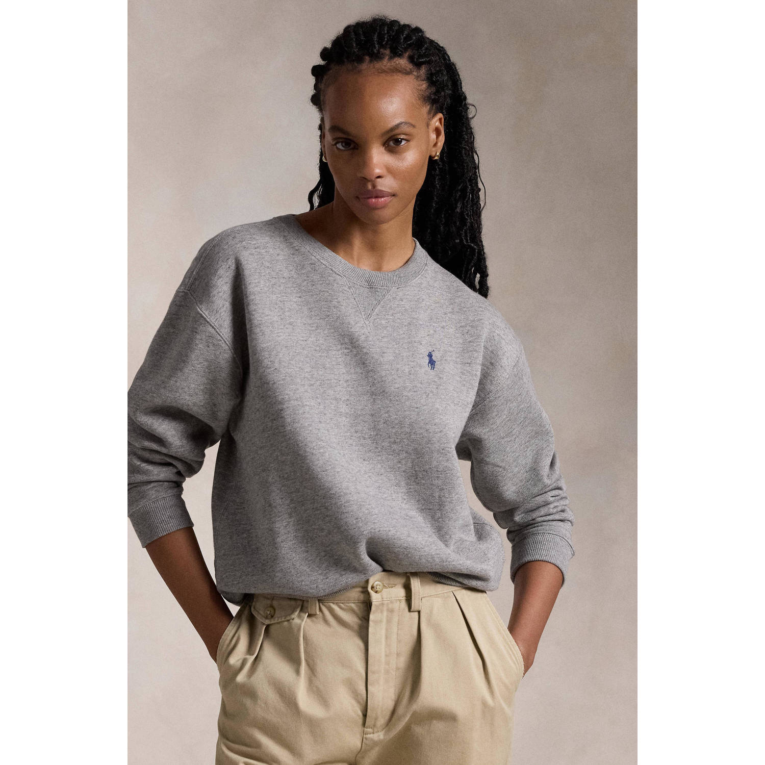Polo Ralph Lauren Grijze Sweatshirt Aw24 Dameskleding Gray Dames