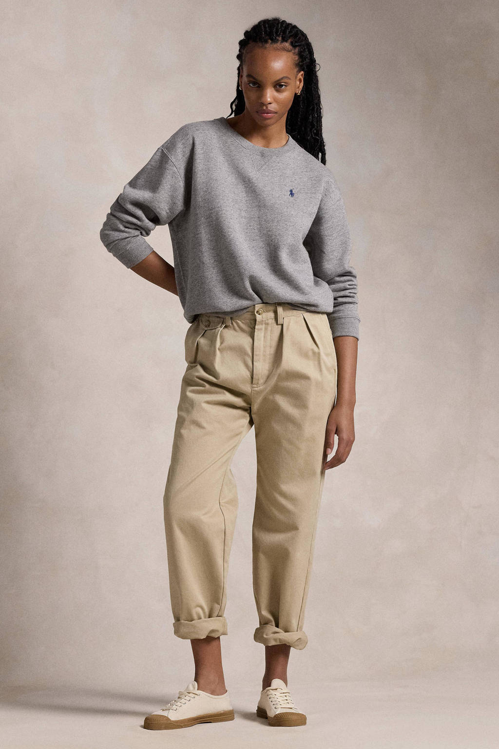 POLO Ralph Lauren trui met logo grijs wehkamp