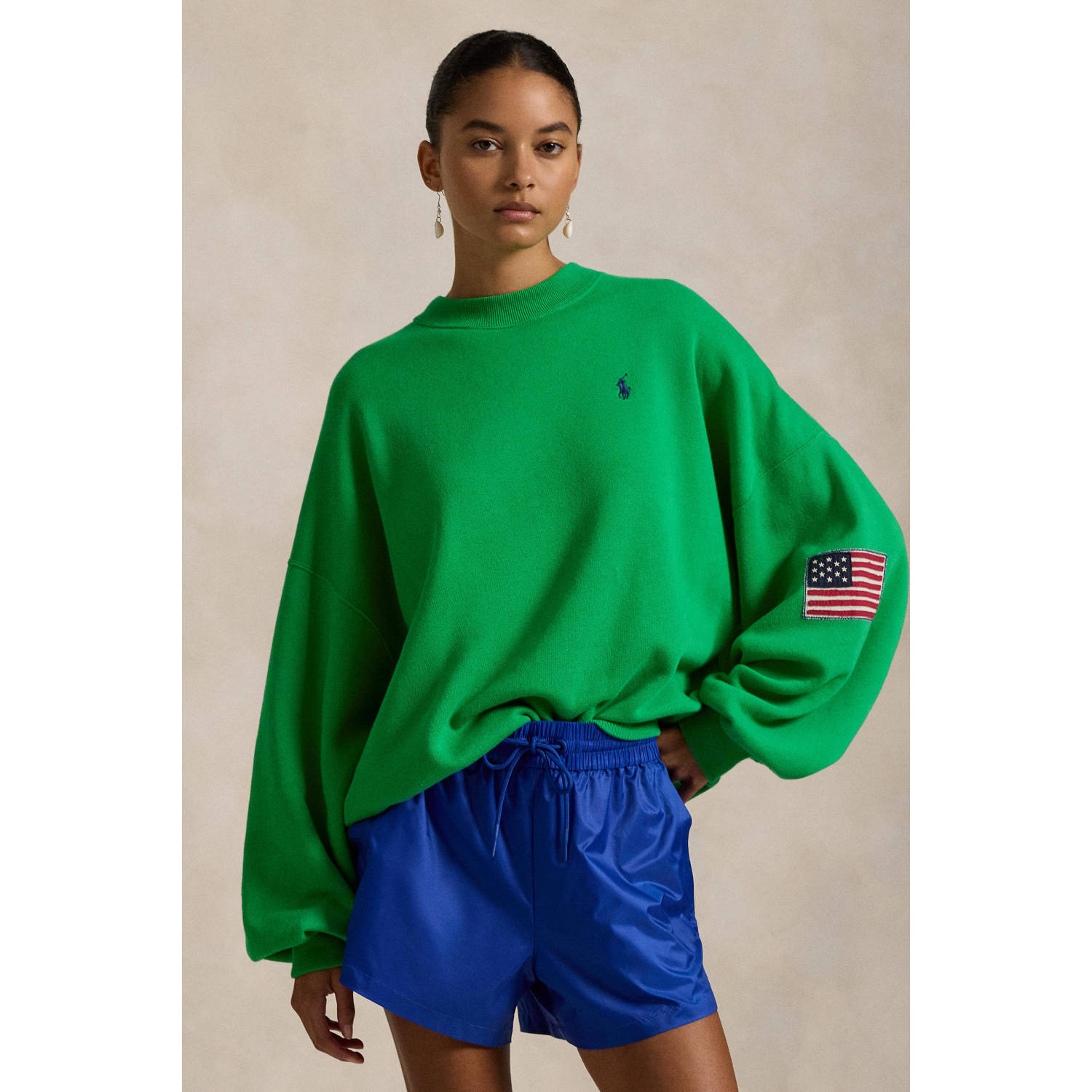 Polo Ralph Lauren Oversized sweatshirt met ribboorden