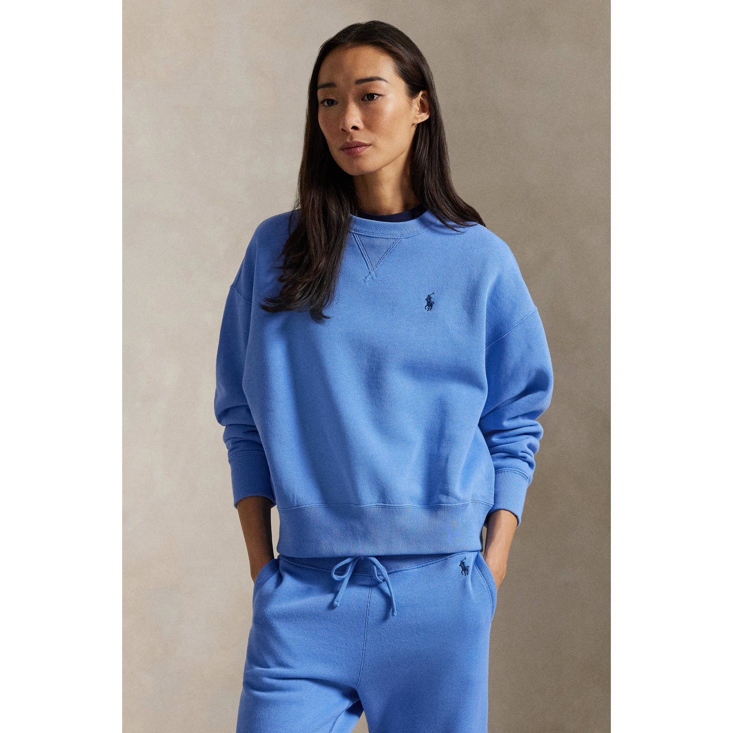 Polo Ralph Lauren Oversized sweatshirt met labelstitching