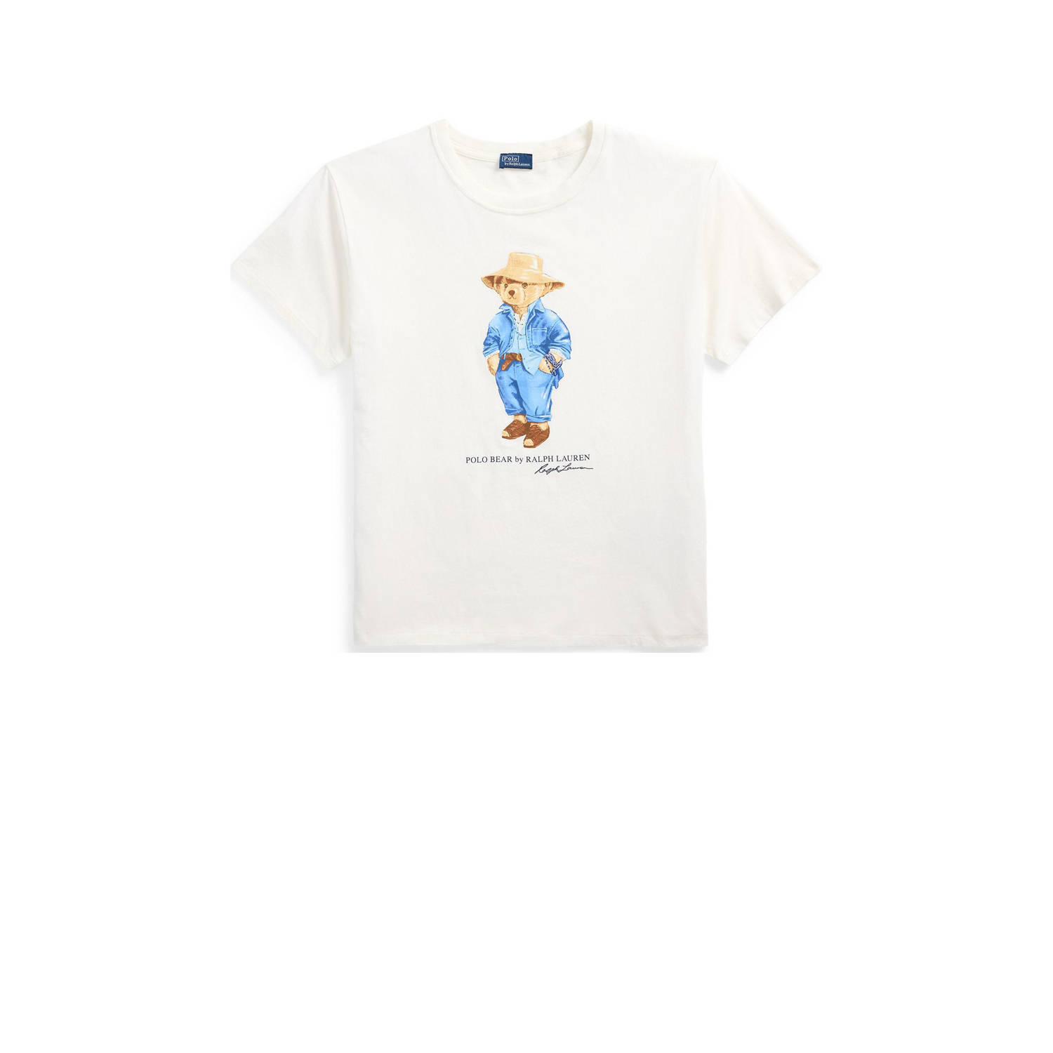 Polo Ralph Lauren Witte T-shirts en Polos met Polo Bear White Dames