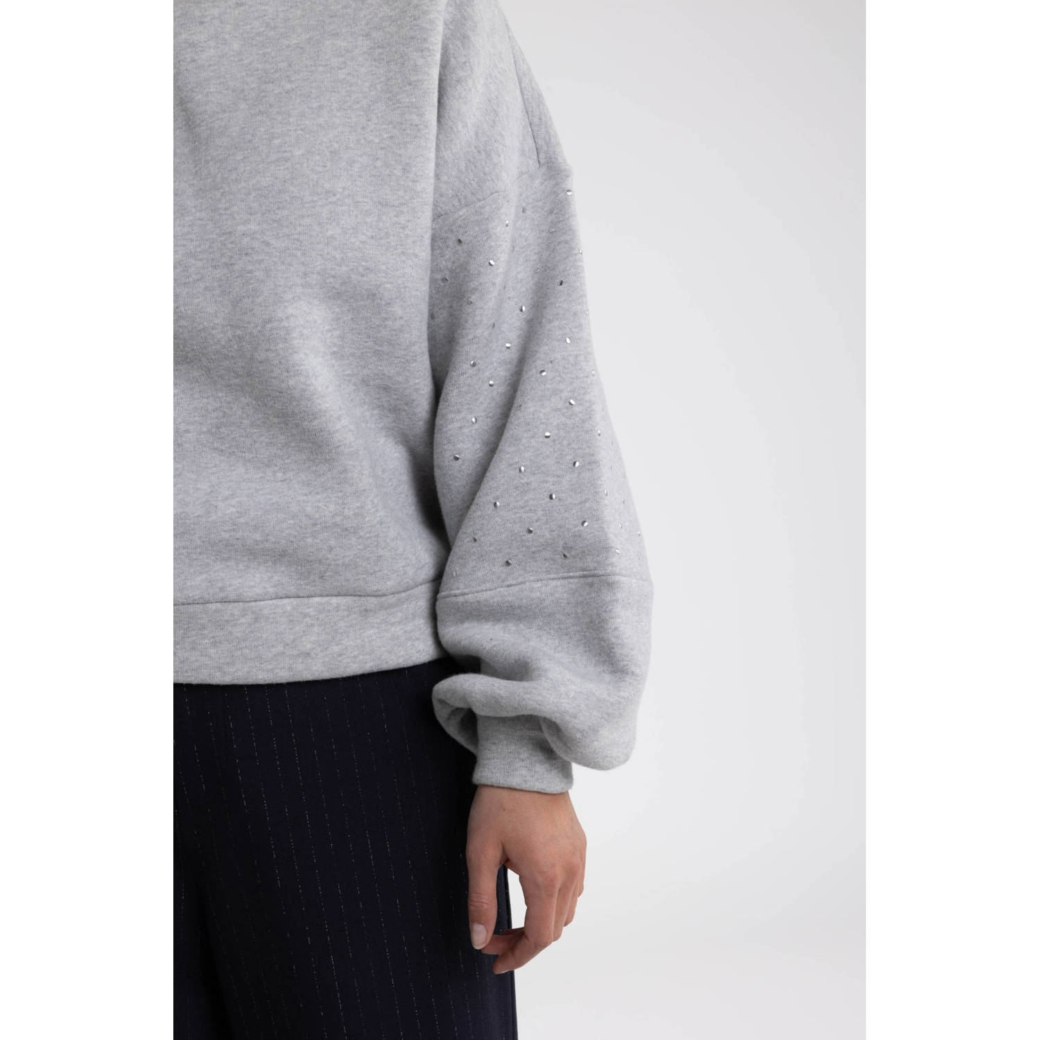 NUKUS sweater grijs