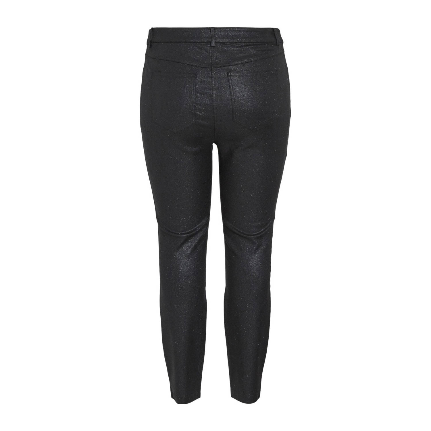 EVOKED VILA high waist slim fit broek VIJEGGY zwart