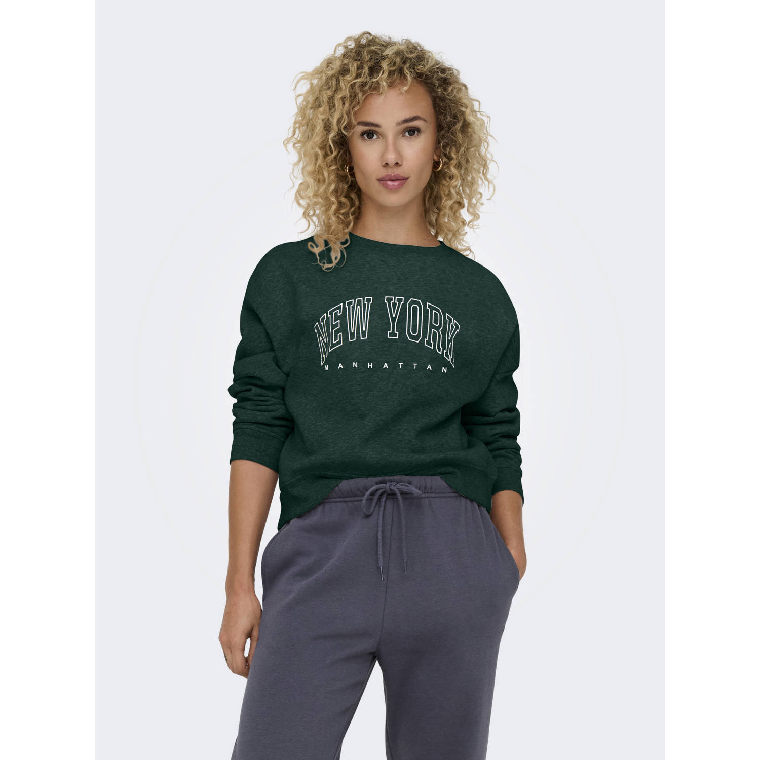Only Sweatshirt ONLSWEAT L S CREW OVERSIZE STATE SWT
