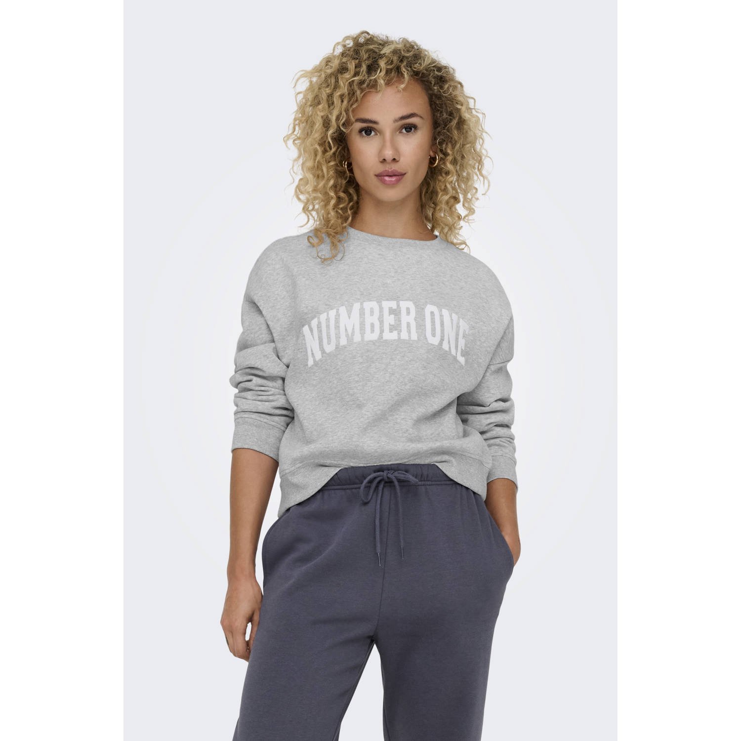 ONLY sweater lichtgrijs