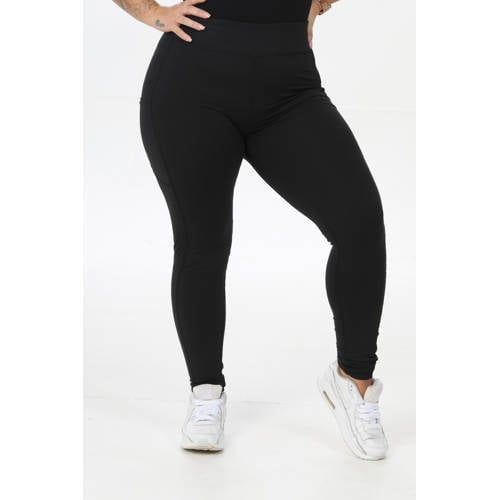 Pamela Mann Plus Size sportlegging met zakken zwart afbeelding
