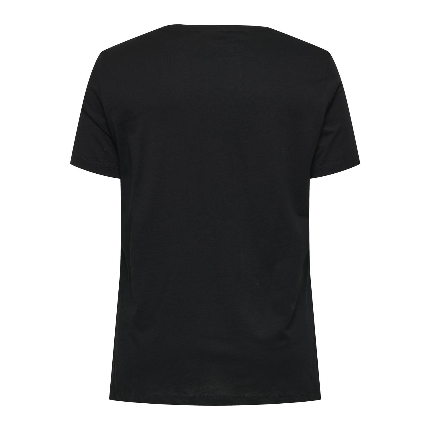 ONLY CARMAKOMA T-shirt CARLAMETIA met printopdruk en pailletten zwart