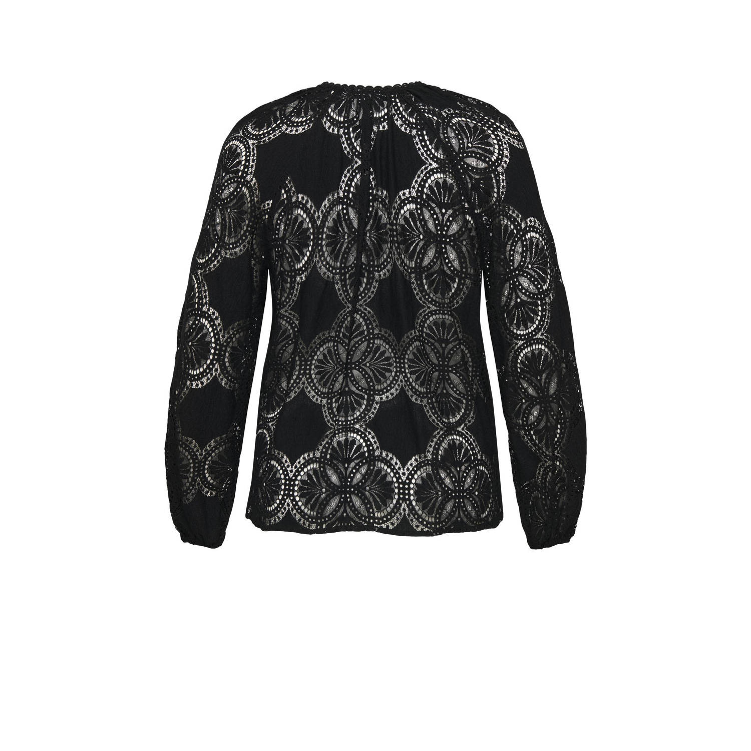 ONLY CARMAKOMA kanten top zwart