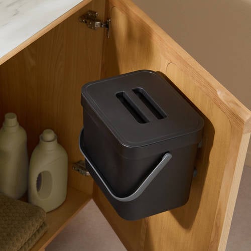 NOUS Living inbouw prullenbak (7L) - mat zwart afbeelding