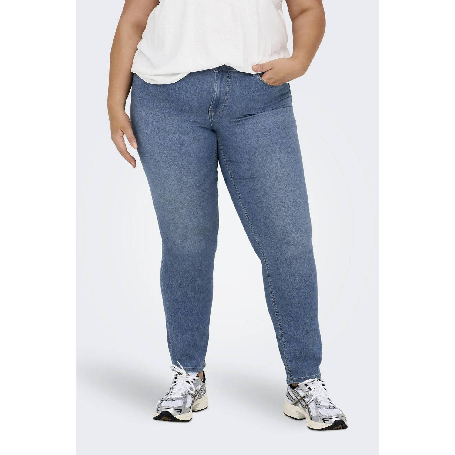 ONLY CARMAKOMA straight leg jeans medium blue denim