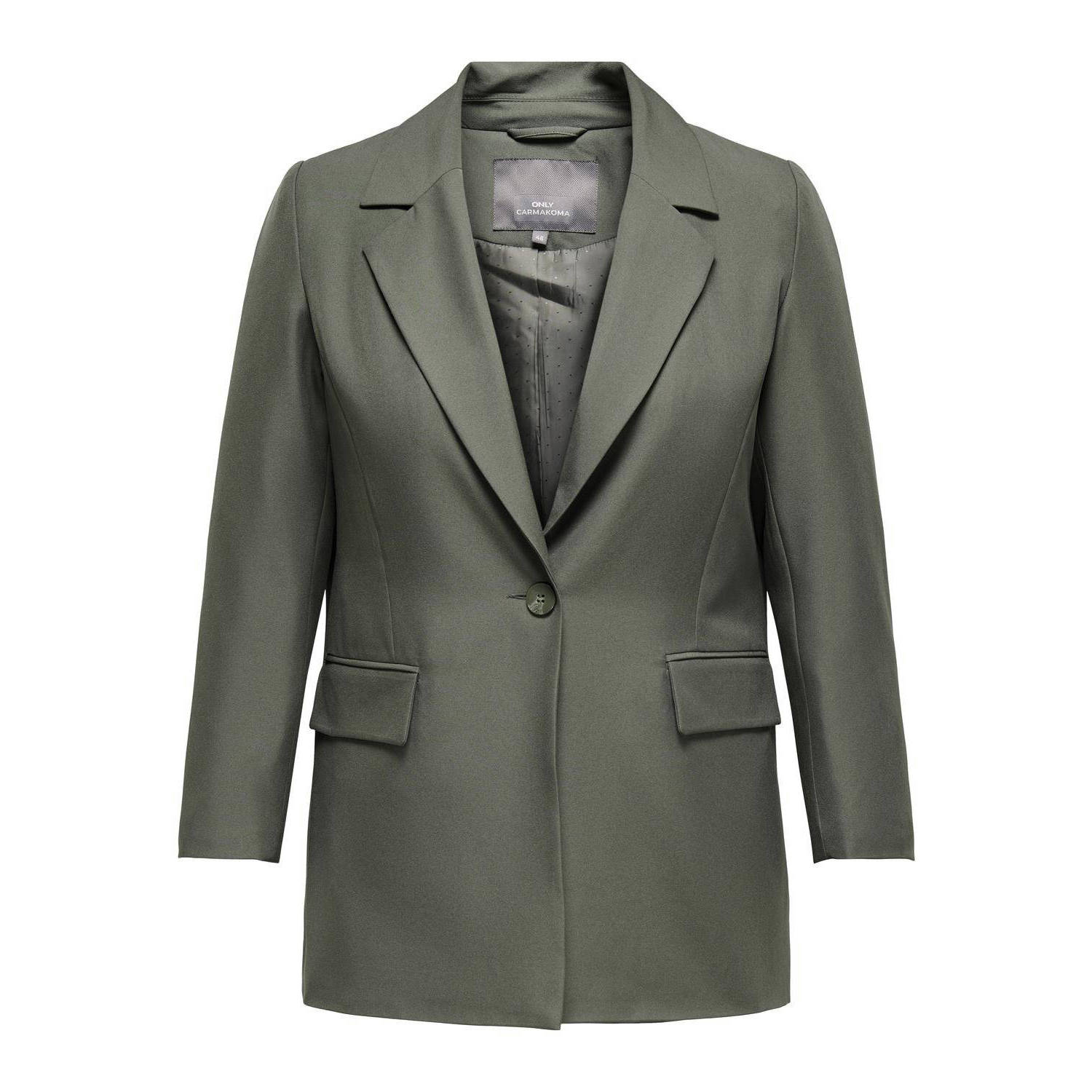 Only Carmakoma Groene Blazer Carthea | Stijlvolle Buitenkleding Green Dames