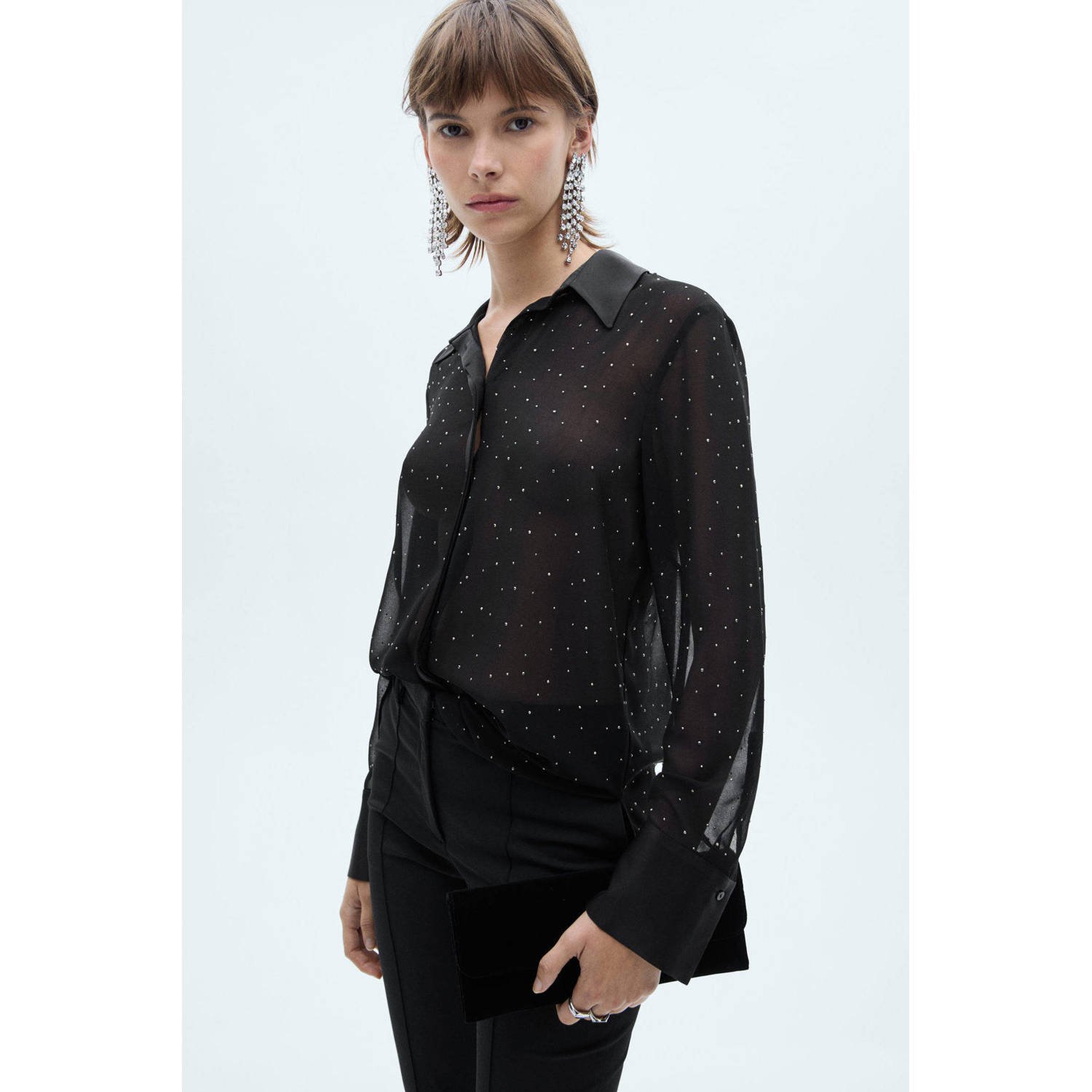 Mango blouse zwart