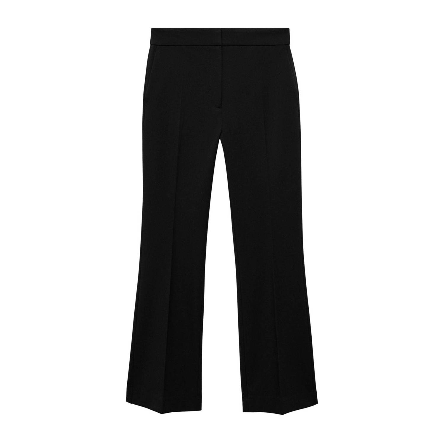 Mango flared pantalon zwart