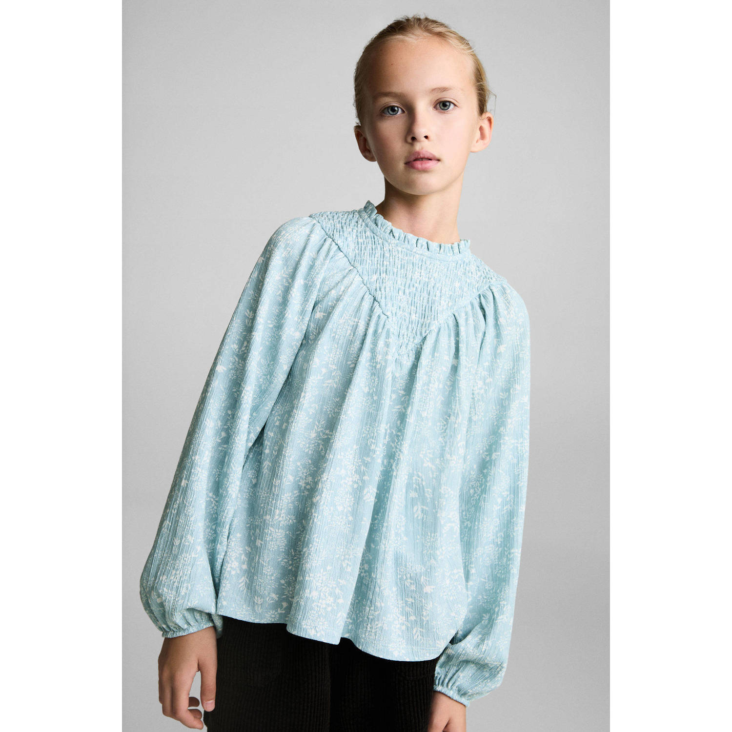 Mango Kids blousetop turquoise