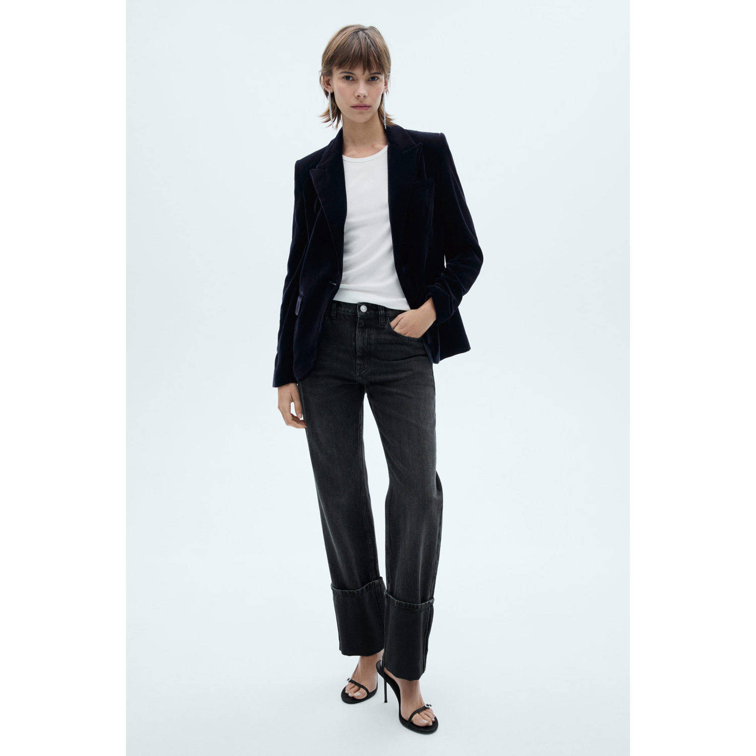 Mango fluwelen blazer