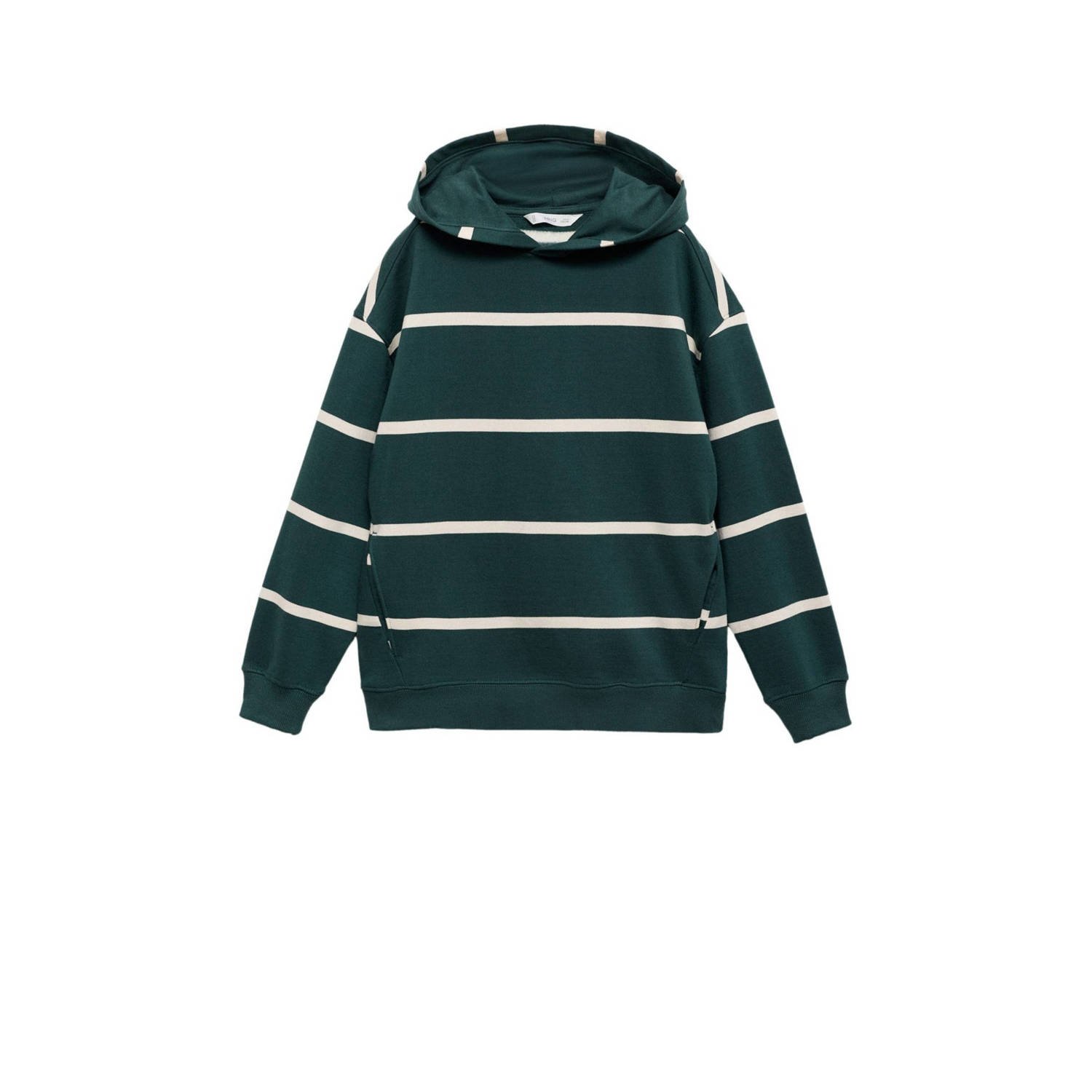 Mango Kids hoodie donkergroen