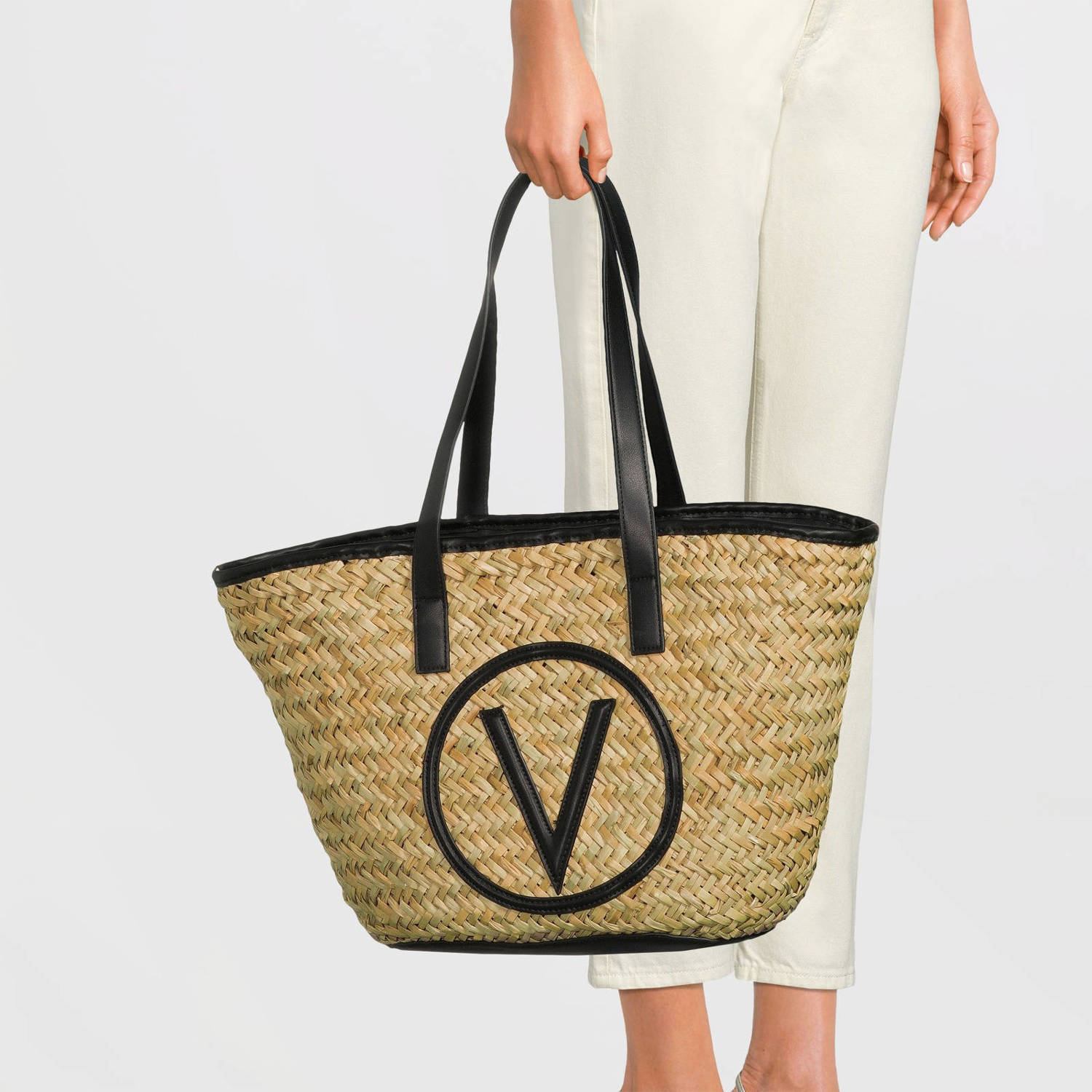 Valentino Bags shopper Samuela naturel zwart