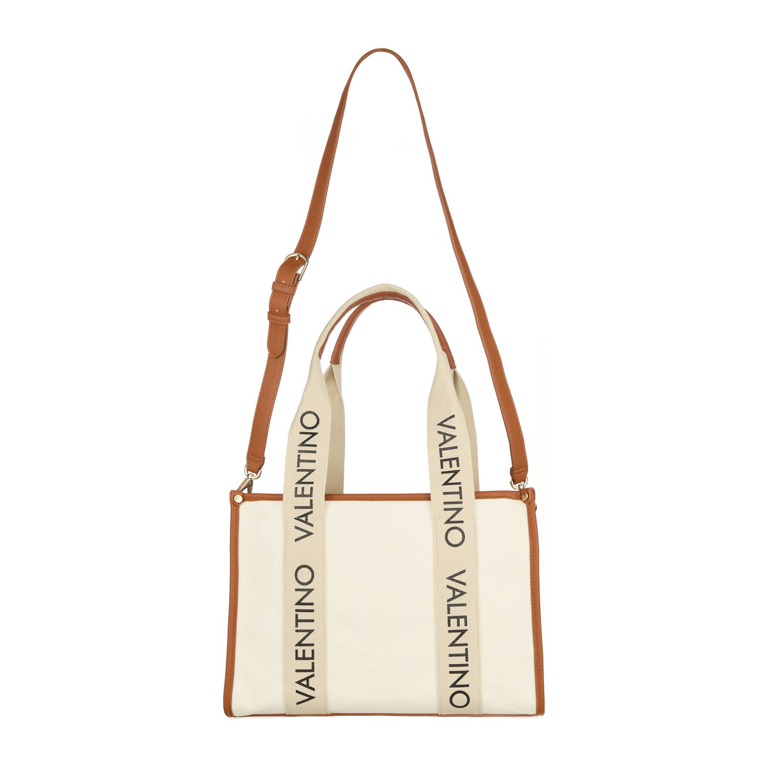 Valentino Bags shopper Candle ecru cognac
