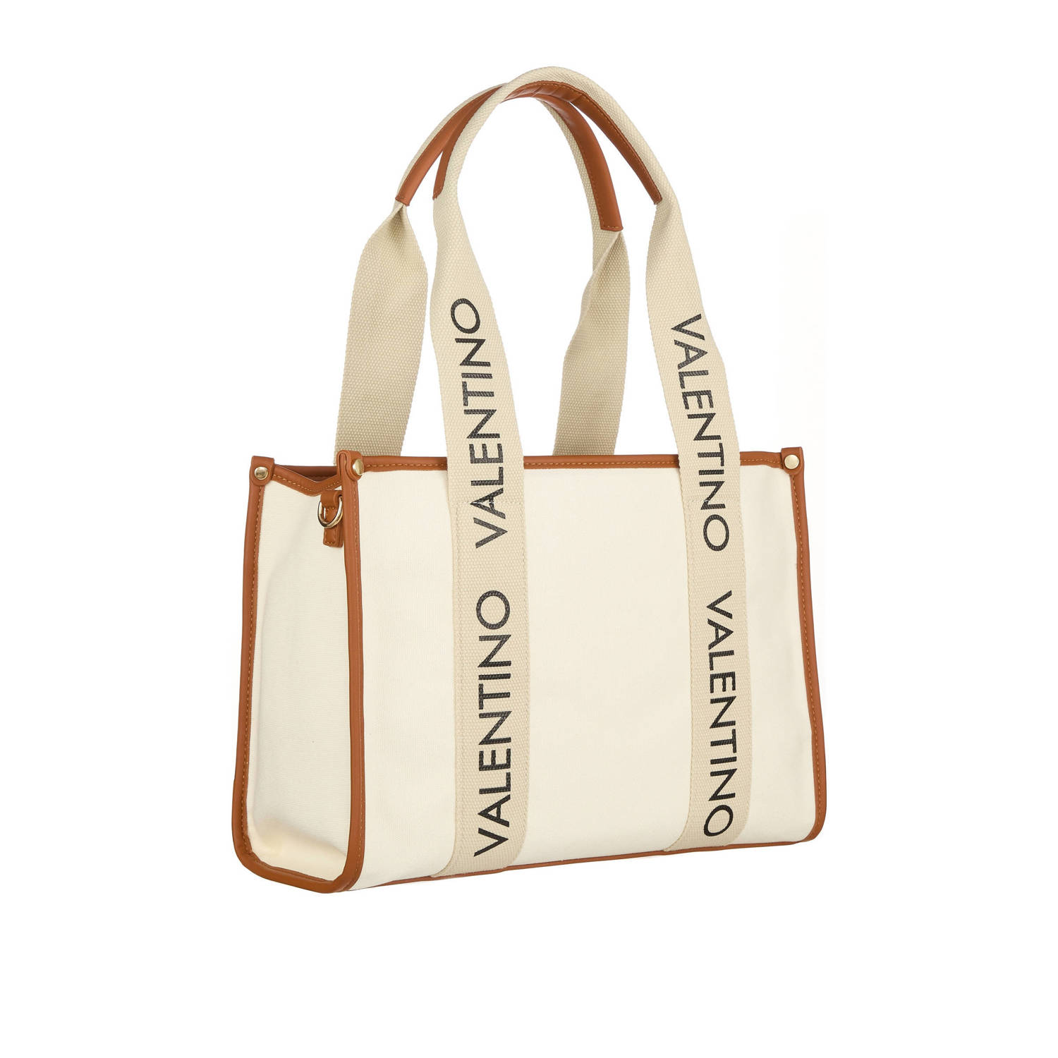Valentino Bags shopper Candle ecru cognac