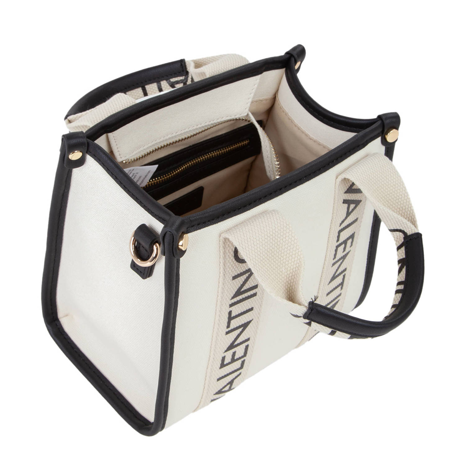 Valentino Bags mini handtas Candle ecru zwart