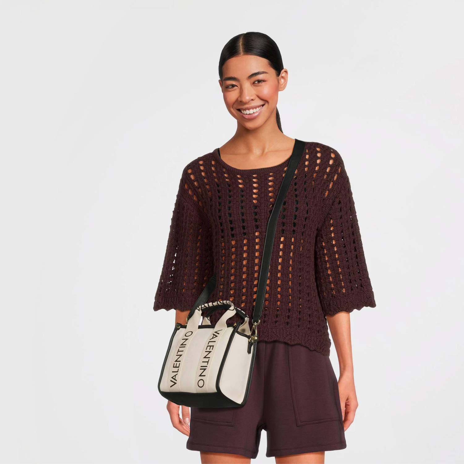 VALENTINO BAGS Handtas met labeldetails model 'CANDLE'
