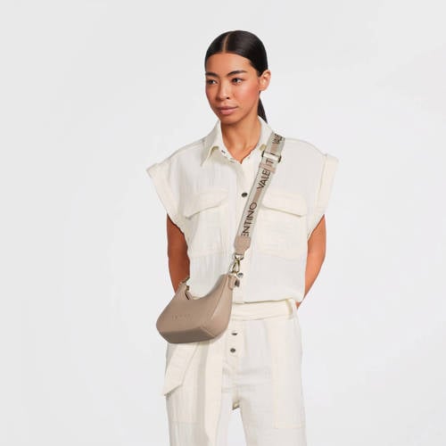 Valentino Bags crossbody tas Zero Re beige afbeelding