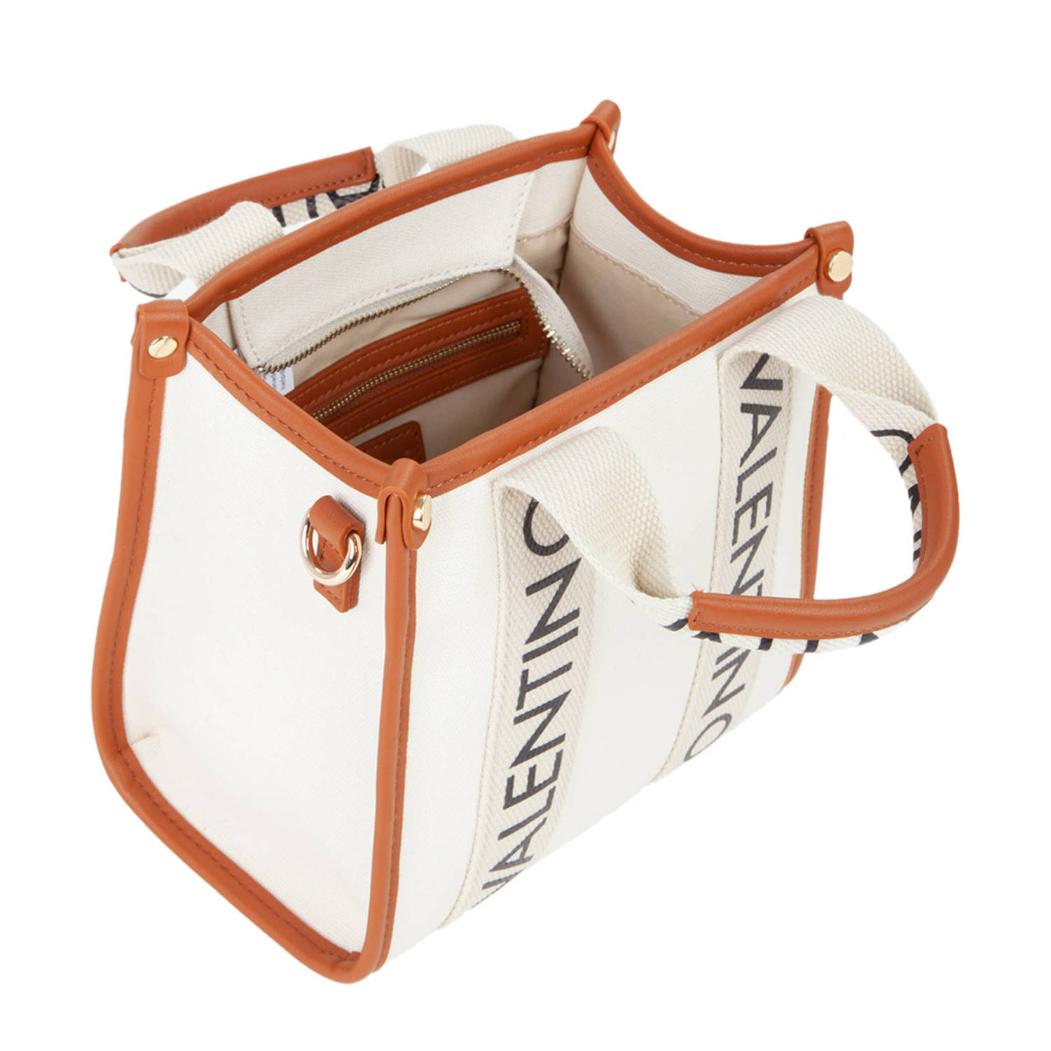 Valentino Bags mini handtas Candle ecru cognac