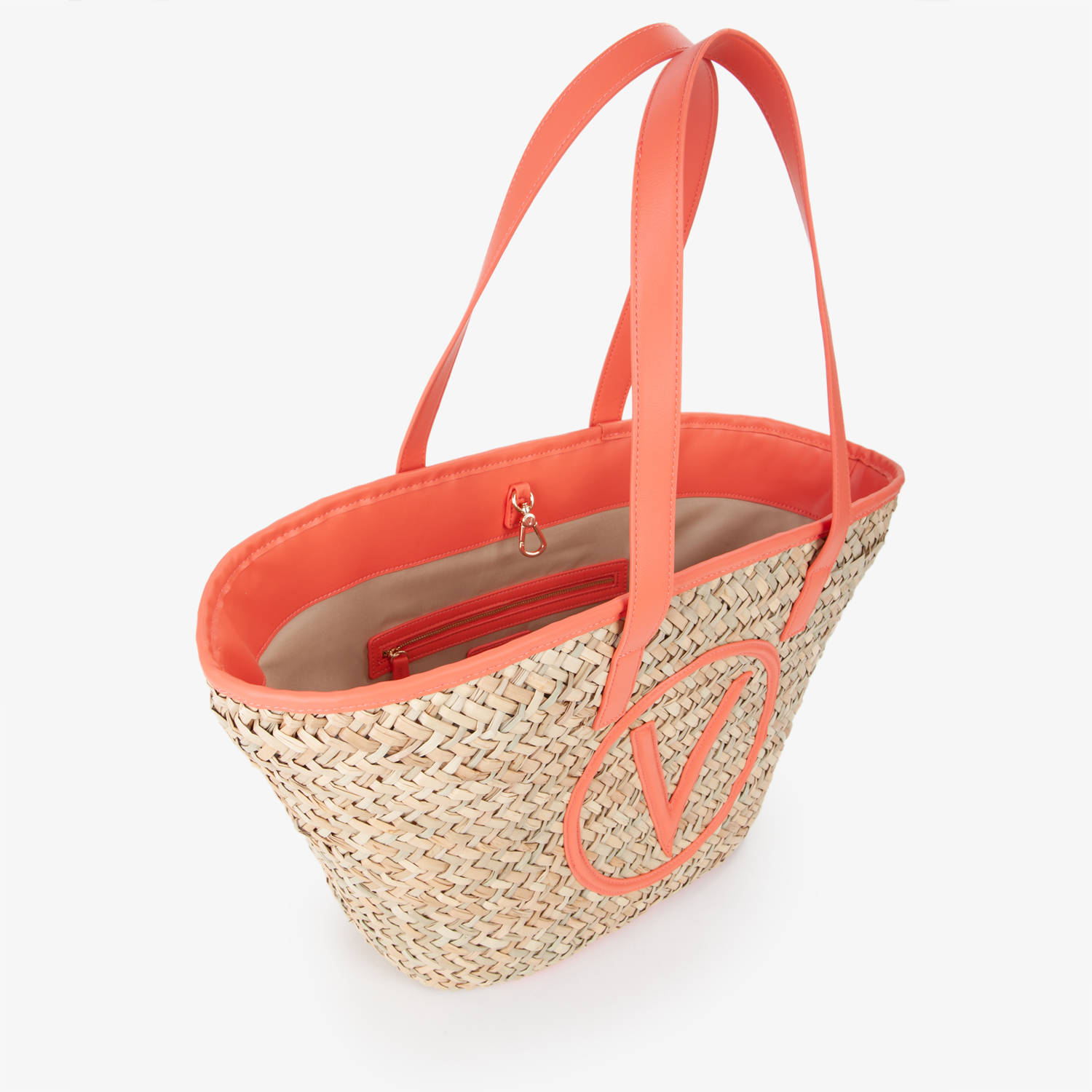 Valentino Bags shopper Samuela naturel oranje