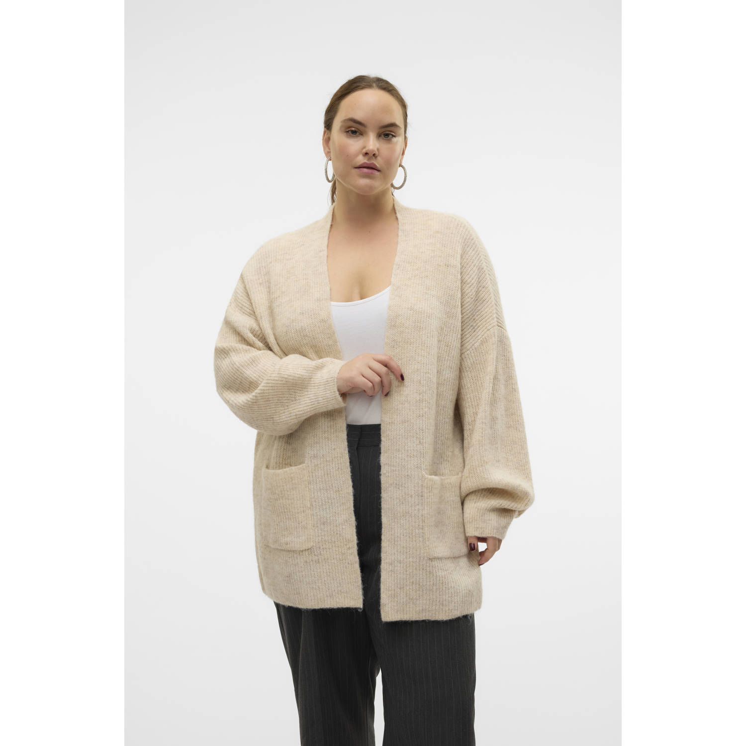 VERO MODA CURVE vest ecru