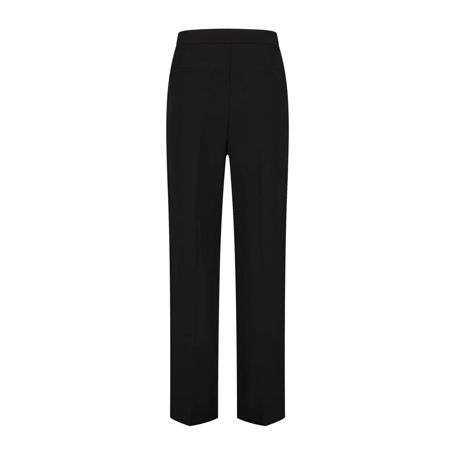 NIKKIE straight regular waist broek zwart