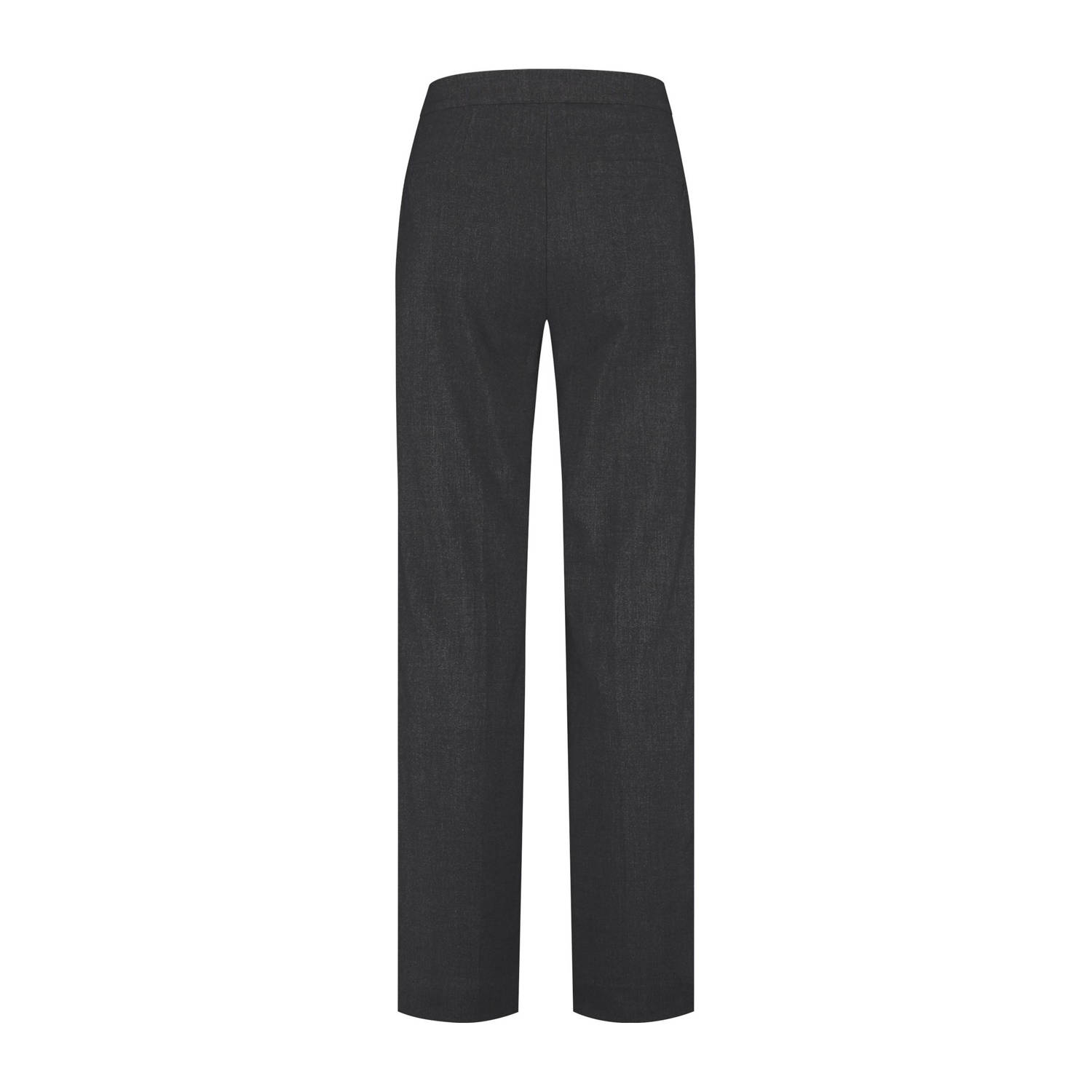 NIKKIE straight regular waist pantalon antraciet