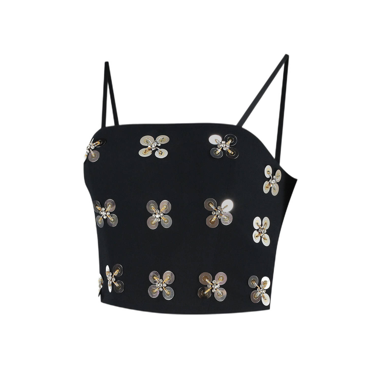 NIKKIE x Anna Nooshin cropped top zwart