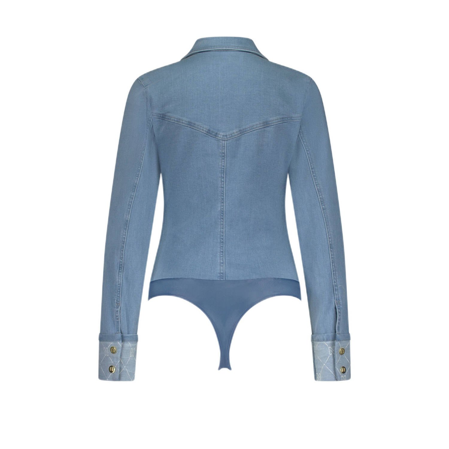 NIKKIE x Anna Nooshin body light blue denim