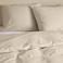 NOUS Living basis dekbedovertrek lits-jumeaux - beige (240x220 cm)