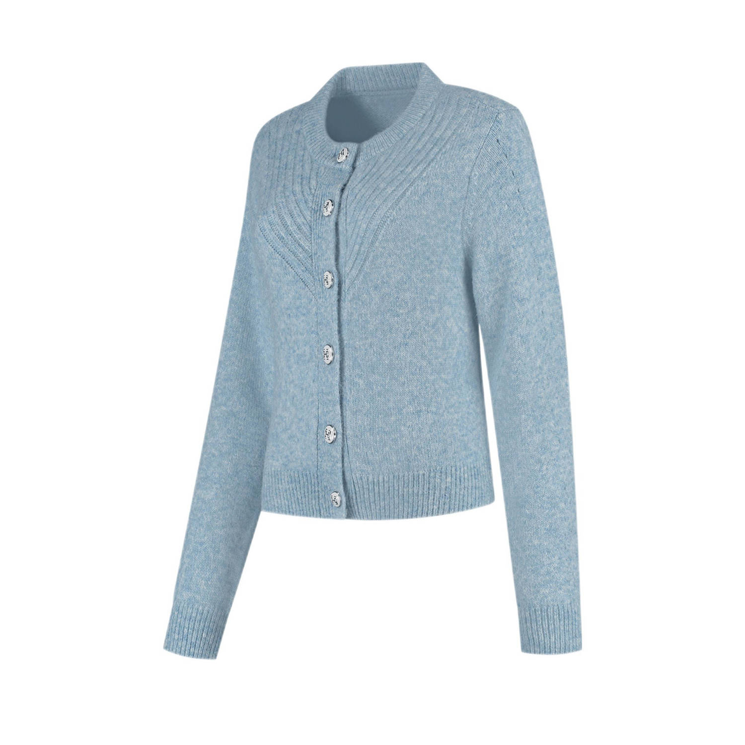 Fifth House gebreid vest lichtblauw
