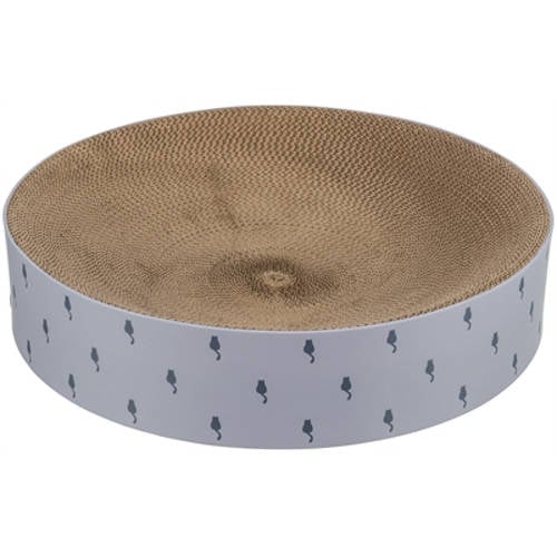 Trixie krabmand Lilly Karton Catnip Lichtgrijs 45 x 10 cm afbeelding