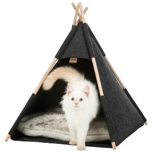 kattenmand Tipitent Vilt Antraciet 55 x 55 x 65 cm
