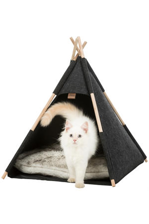 kattenmand Tipitent Vilt Antraciet 55 x 55 x 65 cm
