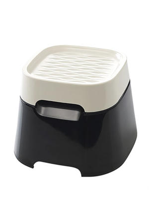 drinkbak Ergo Cube Crème / Zwart 22 x 22 x 16 cm