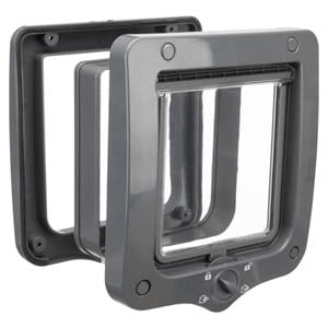 kattenluik 4-wegs Incl Tunnelstuk Grijs 20X20 cm