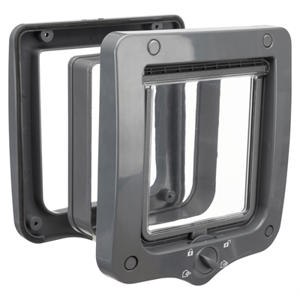 kattenluik 4-wegs Incl Tunnelstuk Grijs 20X20 cm