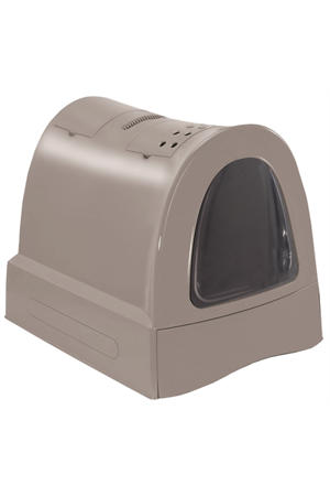 kattenbak Zuma met schuiflade Taupe 40X56X42,5 cm
