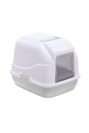 kattenbak Easy Cat Wit / Lichtgrijs 50X40X40 cm