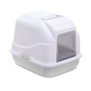 kattenbak Easy Cat Wit / Lichtgrijs 50X40X40 cm