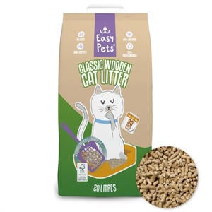 kattenbakvulling Biodegradable Classic Houtkorrels 20 ltr