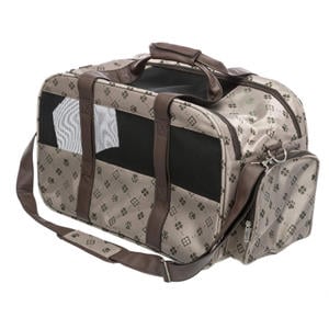 hondentas/draagtas Maxima Beige/Bruin 54X33X32 cm