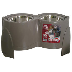verhoogde hondenvoer- en drinkbak Ergo Feeder  totale hoogte 28 cm