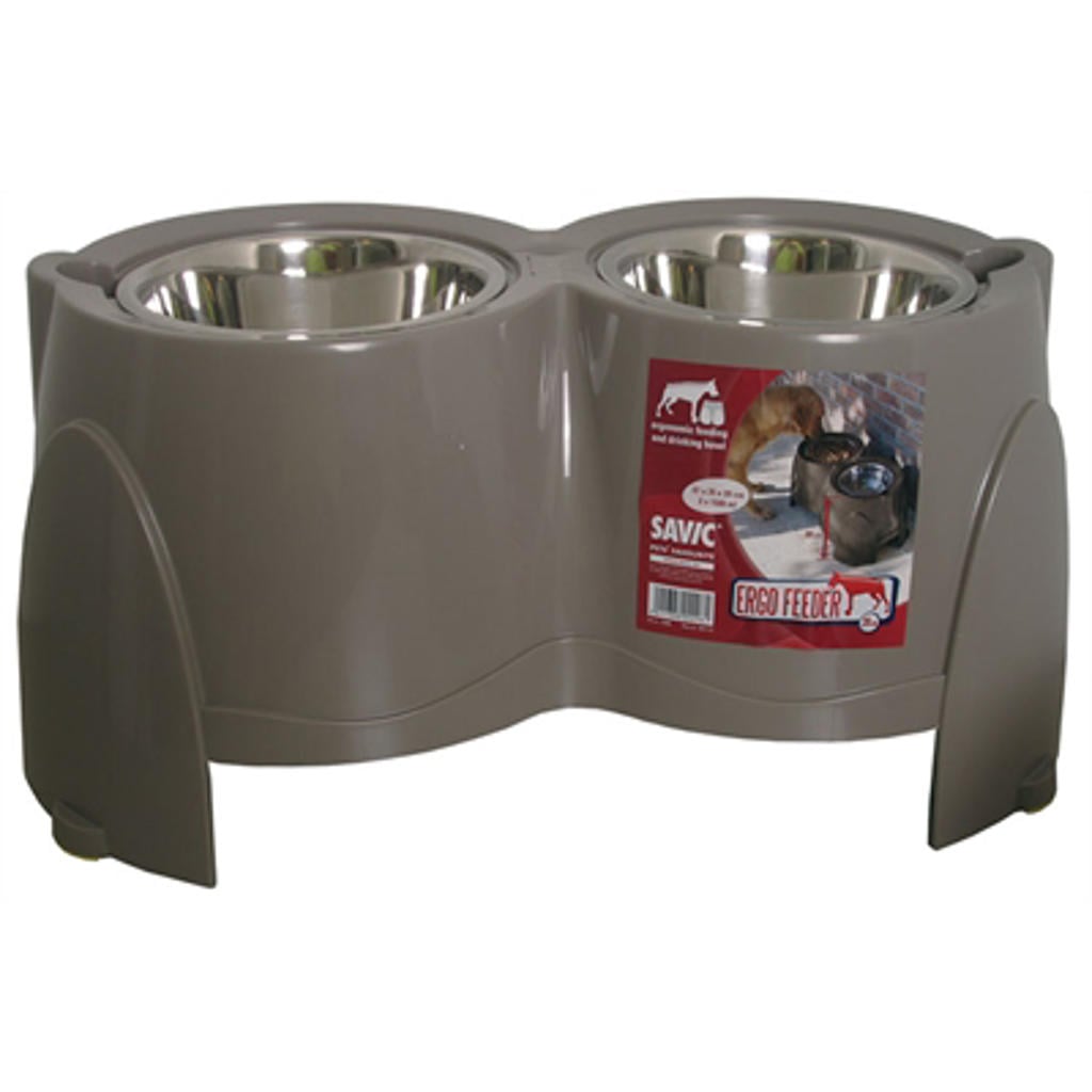 Savic verhoogde hondenvoer- en drinkbak Ergo Feeder totale hoogte 28 cm