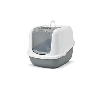 kattenbak Nestor Jumbo Koudgrijs/Wit 66,5X48,5X46,5 cm